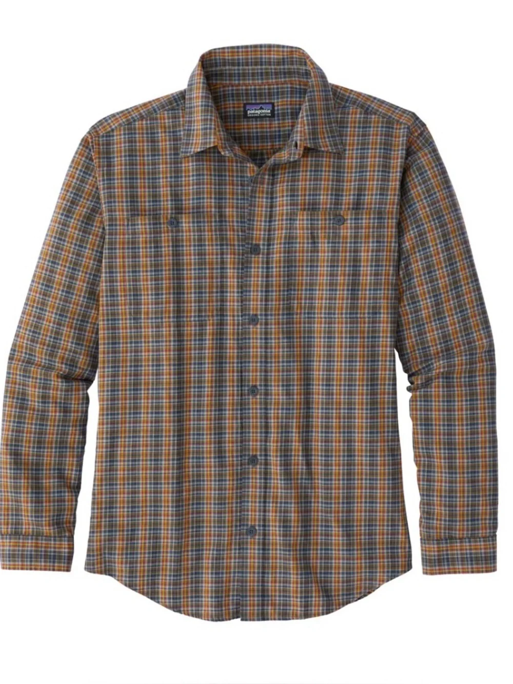Patagonia Organic Pima Cotton Long-Sleeve Plaid Button-Down Shirt Men's Small